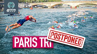 Paris 2024 Mens Olympic Triathlon Postponed Cancellation Possible [upl. by Repsihw]