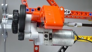 LEGO Motor DIY Part 3 Power Functions 9396 BModel TwinRotor Helicopter Demonstration [upl. by Libbna]