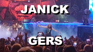 Janick Gers Iron Maiden Dangerous Guitar Tricks  Melbourne 2024 [upl. by Tammie]