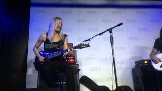 Nita Strauss and Chuck Garric  Poison  BlackstarAshdown  NAMM 2016 [upl. by Eadnus]