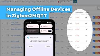 Offline Zigbee device notifications in Zigbee2MQTT [upl. by Haym]