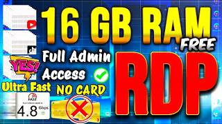 Get Free Windows RDP For Long Time  Free Admin Rdp  How to Create RDP  cloud rdp  rdp cal [upl. by Aicil776]