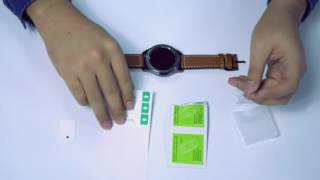 OMOTON 01 Watch Screen Protector Installation [upl. by Liuka]