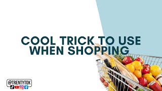 Cool trick to use when shopping Shopping hack [upl. by Tia]