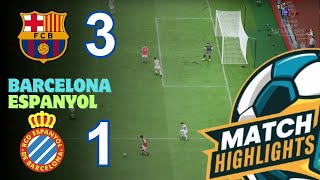 Barcelona vs Espanyol  Premier League 202425  Match Highlight  Simulation [upl. by Nochur]