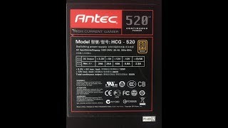 dépannage alimentation PC Antec HCG520 [upl. by Tsiuqram]