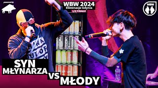 SYN MŁYNARZA 🆚 MŁODY 🎤 WBW 2024 powered by DZIK 🎤 el Gdynia 18 [upl. by Anolahs969]