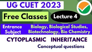 Cytoplasmic And Polygenic Inheritance  Conceptual Questions  CUET 2023 [upl. by Enialehs617]