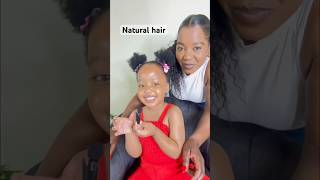 How to style natural hair for kids naturalbeauty motherdaughter subscribe supernanny [upl. by Anabelle651]