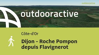 Vidéo Flyover Dijon  Roche Pompon depuis Flavignerot [upl. by Yelram]