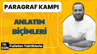 TAKTİKLERLE PARAGRAF KAMPI  16 GÜNDE  2025 Anlatım Biçimleri 14 GÜN [upl. by Blau]