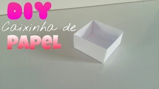 DIY como fazer caixinha de papel [upl. by Soluk]