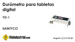 Durómetro para tabletas digital YD1 [upl. by Mcleod]