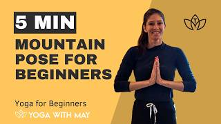 How to do Mountain Pose Tadasana  Yoga for beginners [upl. by Hardigg264]