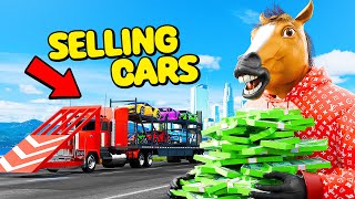 Selling Stolen Cars Using A Semi Truck In GTA 5 RP [upl. by Poler459]