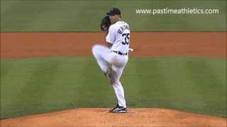 Justin Verlander Slow Motion 100mph Fastball Pitching Mechanics  Detroit Tigers MLB MVP [upl. by Inaliel65]