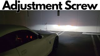 Headlight Adjustment Screw Location  BMW Z4 20032008 [upl. by Llesram]