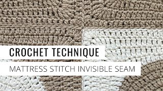 Mattress Stitch Invisible Seam [upl. by Adnilreh]