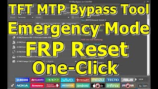 TFT MTP Bypass Tool v500 Emergency Mode FRP Reset One Click Done [upl. by Devina]