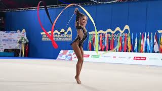 Ksenia Savinova Ribbon EF Junior Nationals 2024 [upl. by Anialam]