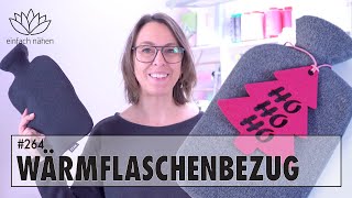 Last Minute Geschenk Wärmflaschenbezug selber nähen  mit kostenlosem Schnittmuster [upl. by Eimme636]