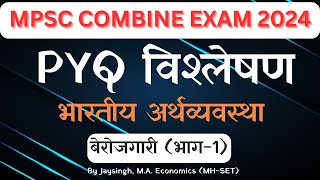 mpsc combine economics strategy 2024  mpsc combine 2024 notification  Mpsc Economics  MPSC PYQ [upl. by Annora]