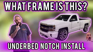 2018 Single cab Silverado under bed notch install [upl. by Nicolette]