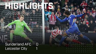 Narrow Defeat At Home  Sunderland AFC 0  1 Leicester City  EFL Championship Highlights [upl. by Lenod]