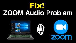 How to Fix Audio Problem in Zoom Meetings PCLaptop [upl. by Enerahs]