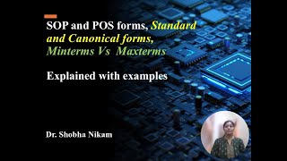 Sum of Product SOP and Product of Sum POS forms with examples [upl. by Navap]