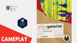 One Man and His Meeple plays The Gallerist  solo boardgame playthrough  Master Gallerist win [upl. by Curran]