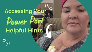 Accessing Your Power Port  Tips and Tricks  What To Expect powerport chemo [upl. by Assital]