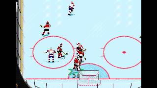 SNES NHL 94  Stephane Richer Slapshot Goal [upl. by Elleirua432]