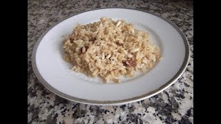 Arroz con pasas y piñones [upl. by Ahsem]