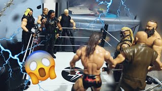 WYATT FAMILY VS THE SHIELD ROAD TO BAD BLOOD  WWE action figure match [upl. by Auj]