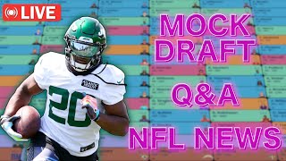 2QB 14team Mock draft and QampA  2024 Fantasy Football Live Stream [upl. by Lukas676]