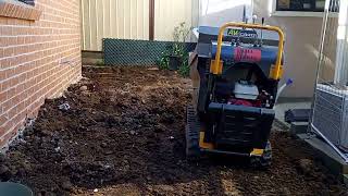 Yanmar SV08 and mini dumper leveling up for new dwelling [upl. by Narhet878]