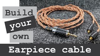 DIY 4 wire IEM headphone cable Tutorial pt2 Finishing your IEM headphone cable [upl. by Hgielar]