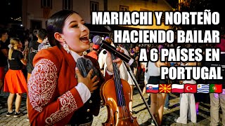 🇲🇽 MEXICANOS arman una tremenda fiesta en 🇵🇹 PORTUGAL con MARIACHI y GRUPO NORTEÑO [upl. by Haig]