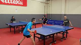 2024 sndtta table tennis div one Peter Lin vs Clement Siu set two penholders war [upl. by Talmud]