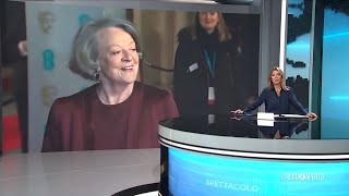 Italia 1 HD  Studio Aperto  Annuncio morte Maggie Smith  27 Settembre 2024 [upl. by Gayla]