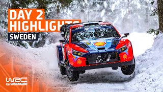 Day 2 Highlights  WRC Rally Sweden 2024 [upl. by Ravel]