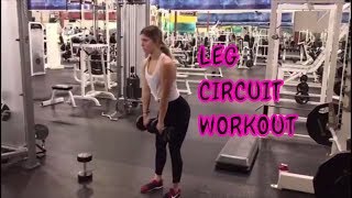 Leg Circuit Workout For Women At The Gym  Full Workout [upl. by Lanta]