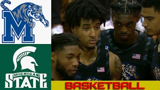 MEMPHIS vs MICHIGAN STATE Basketball Game Full Highlights 2024 [upl. by Uthrop]