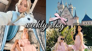 weekly vlog disneyland love tea party amp QUITTING YOUTUBE [upl. by Raffin]