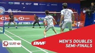 SF  MD  GIDEONSUKAMULJO INA 1 vs AHSANSETIAWAN INA  BWF 2018 [upl. by Warren]