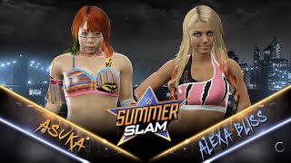 WWE 2K17  Asuka vs Alexa Bliss Full Match 1080 60fps [upl. by Telocin642]