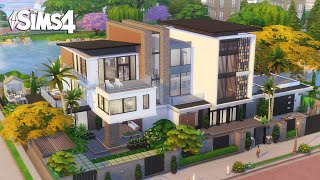 Large MODERN Luxury Home  Newcrest  The Sims 4  No CC  Stop Motion Build [upl. by Feune]