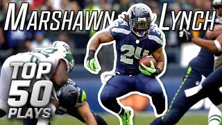 Marshawn Lynch Top 50 Most Astonishing Plays of AllTime  NFL Highlights [upl. by Anwad]