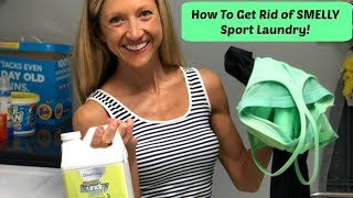 How To Get Rid Of Smelly Sport Laundry  This Can Help  Caroline Jordan [upl. by Alimak591]